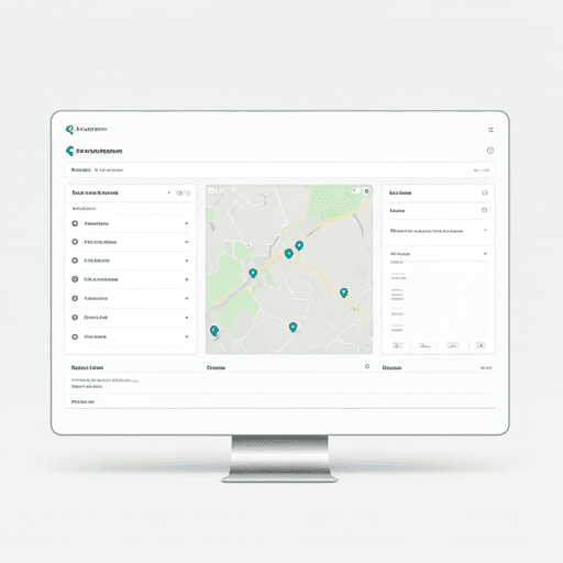 TrackAnything dashboard showing live map with tracked assets